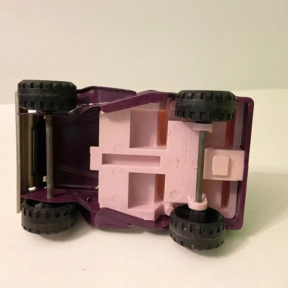 Vintage Buddy L Purple  Flower Power Jeep 6 Inch Long Toy Incomplete - Picture 8 of 14